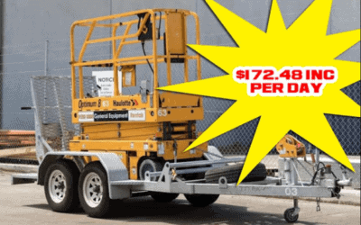 6 Meter Scissor lift & Trailer Package